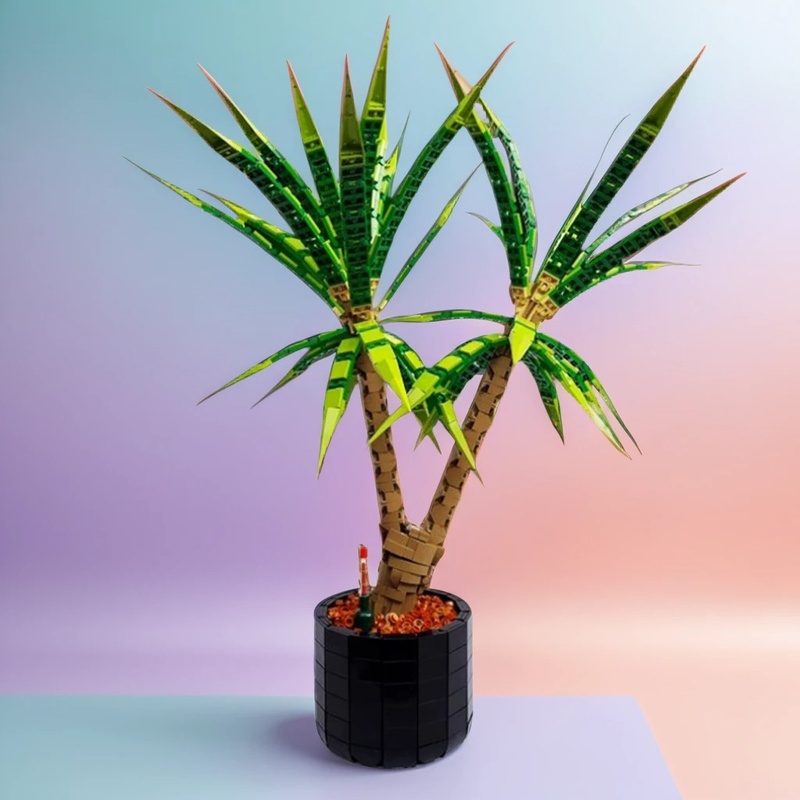 Dracaena Marginata - 1961-teiliges MOC Mittelalterliche Burg Dracaena Marginata