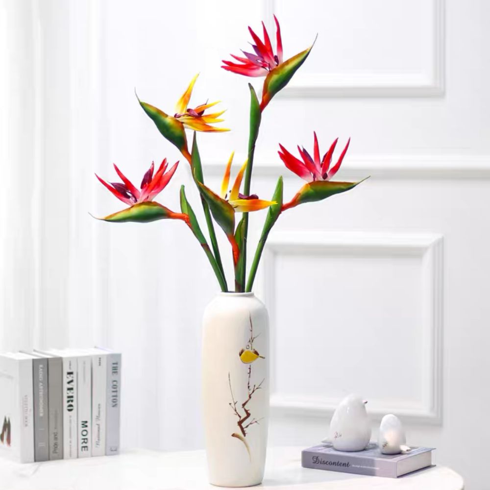 Bird Paradise Strelitzia - Künstliche Strelitzie mit langem Stiel, authentische