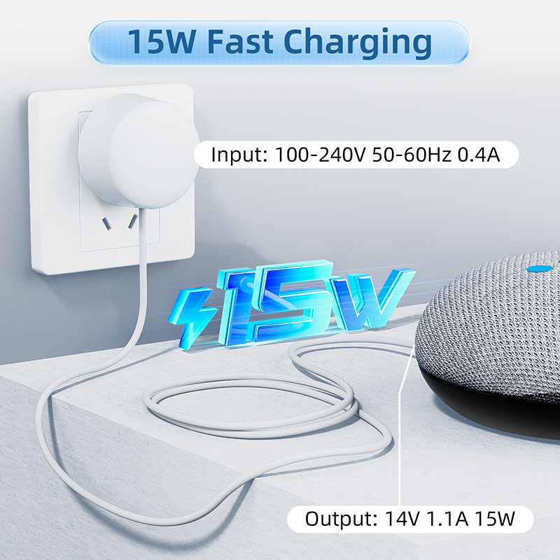 15-W-OEM-Ladegerät für Google  – Google Speaker Nest Mini Bewertung und Preis