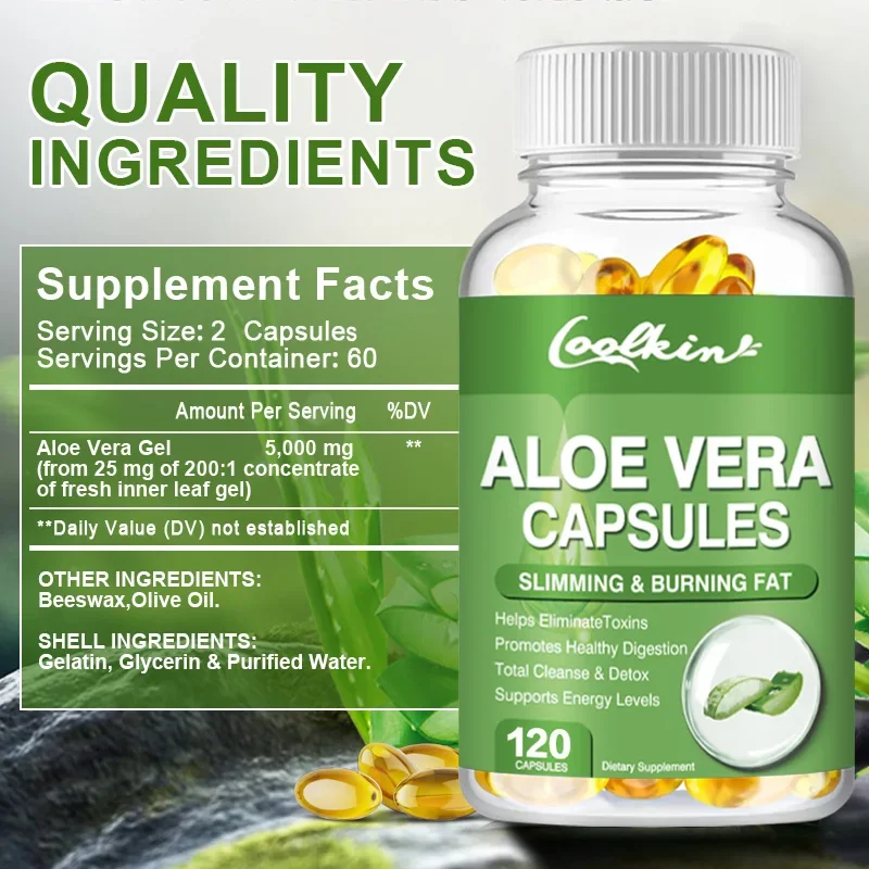 Aloe Vera-Extrakt-Kapseln – li – Aloe Vera Pot Bewertung und Preis